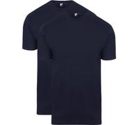 Aan Red T-Shirt Virginia Dunkebau (2er-Pack) Blau L