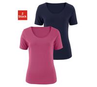 VIVANCE T-Shirt Damen beere, navy Gr.40/42