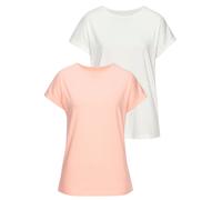 VIVANCE T-Shirt Damen peach / offwhite Gr.32/34