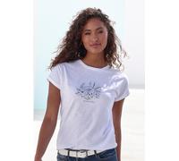 VIVANCE BY LASCANA T-Shirt Damen weiß bedruckt Gr.44/46