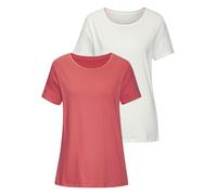 VIVANCE T-Shirt Damen apricot, creme Gr.40/42