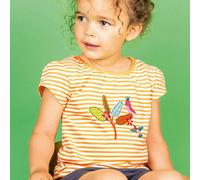 T-Shirt Vogel Aufnäher in gelb 50/56