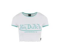 T-Shirt VON DUTCH "Von Dutch AMI SHIRTS", Damen, Gr. M, weiß, 96% Baumwolle, 4% Elasthan, bedruckt, normal, Rundhals, Shirts T-Shirt (87559714-M) weiß