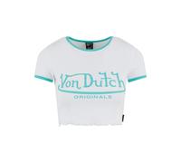 T-Shirt VON DUTCH "Von Dutch AMI SHIRTS", Damen, Gr. M, weiß, 96% Baumwolle, 4% Elasthan, bedruckt, normal, Rundhals, Shirts T-Shirt (87559714-M) weiß