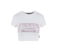 T-Shirt VON DUTCH "Von Dutch ANNA SHIRTS", Damen, Gr. S, weiß, 100% Baumwolle, bedruckt, normal, Rundhals, Shirts T-Shirt (92647940-S) weiß