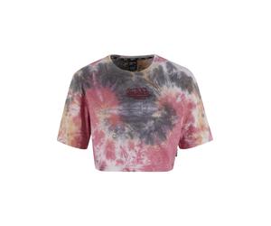 T-Shirt VON DUTCH "Von Dutch ARIEL SHIRTS", Damen, Gr. XS, tie dye rot, 100% Baumwolle, normal, Rundhals, Shirts T-Shirt (93745324-XS) tie dye rot
