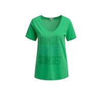 T-SHIRT W ROUNDNECK, 1/4 SLEEVES S