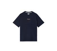 T-Shirt WEEKEND OFFENDER "MILLERGROVE WO PRINT TEE Herren", Jungen, Gr. L, navy, coral, Jersey, 100% Baumwolle, normal normal, Rundhals, Shirts T-Shirt, T-Shirt Herren, leichtes Kurzarmshirt, Sporttri