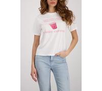 monari - T-Shirt mit Print off-white - Gr. - 38