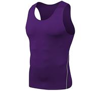 T-Shirt Weiß Herren Taktisches Shirt Poloshirt Herren Top Bauchfrei Funktionsunterwäsche Herren Crop Shirt Hemd Herren Schwarz Funktionsshirt Herren Ärmellos(Lila, S)