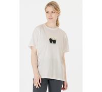 T-Shirt WHISTLER "Hockley", Damen, Gr. 44, weiß (altweiß), 100% Baumwolle, bedruckt, normal, Rundhals, Shirts T-Shirt, mit atmungsaktiver Eigenschaft (14581964-44) altweiß