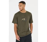 T-Shirt WHISTLER "Tulon", Herren, Gr. 5XL, tannengrün, 55% Polyester, 37% Polyester, 8% Elasthan, bedruckt, normal, Rundhals, Shirts T-Shirt, Komfort (61489525-5XL) tannengrün