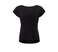 Winshape Damen Seidig Weiches Bambus-Kurzarmshirt Bamt002 Mit Abgerundetem Saum T-Shirt, Schwarz, S EU