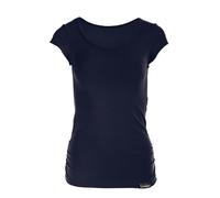T-Shirt WINSHAPE "WTR4", Damen, Gr. XS, blau (night blau), 90% Baumwolle, 10% Elasthan, Rundhals, Kurzarm, Shirts, kurzarm (47863230-XS) night blau