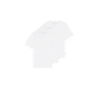 T-Shirt WRANGLER "3_PACK_TEE", Herren, Gr. 4XL, weiß, Jersey, Obermaterial: 100% Baumwolle, unifarben, regular fit taillenbedeckt, Rundhals, Shirts T-Shirt (92780640-4XL) weiß