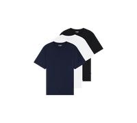 Wrangler T-Shirt Tee 3er Pack in Weiß Schwarz Navy S Regular Fit