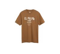 Baumwoll-T-Shirt mit Frontprint XL braun 2178215.89D2.XL
