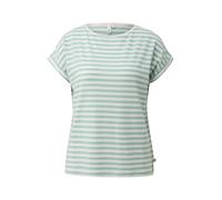 s.Oliver Damen T-Shirt 2175388 Lyocell-Mix gestreift Kurzarm Rundhals Blau/Grün XL