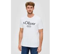 s.Oliver LOGO T-NOOS Herren T-Shirt, weiß, größe XL