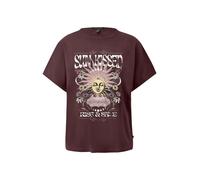qs - T-Shirt rot/mehrfarbig - Gr. - XL