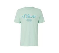 Baumwoll-T-Shirt mit Logo-Print 3XL türkis 2139909.61D1.3XL