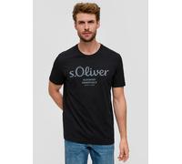 s.Oliver Baumwoll-T-Shirt mit Logo-Print