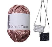 T-Shirt Yarn - Elastic Knitting Yarn For Crocheting, Fashionable Shine Yarns Foor Clothes, Accessories, Keychains, And DIY Crafts, Soft & Durable Crochet Yarns For Beginners And Professionals