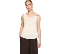 T-Shirt ZERO "Damen mit Wasserfallausschnitt", Damen, Gr. 38, eggnog, Obermaterial: 5% Elasthan, 95% Polyester, unifarben, figurumspielend normal, Wasserfallausschnitt, Shirts T-Shirt, Material (16346