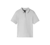 Schiesser Regular Fit Poloshirt mit Reißverschluss in Hellgrau, Größe 50