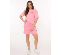 T-Shirt ZWILLINGSHERZ "Feel Good Club", Damen, Gr. L/XL, pink, Sweatware, Obermaterial: 100% Baumwolle, bestickt, unifarben, klassisch hüftbedeckend, Rundhals, Shirts T-Shirt, Rundhals, einfarbig, kle