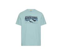 camel active Herren T-Shirt mit Print Ozeangrün, Menswear-M