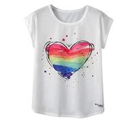T-Shirts Für Damen Lockeres lässiges Rundhals-Oberteil mit Schmetterlingsdruck, kurzärmeligem T-Shirt für Damen, tägliches Sportpullover-Oberteil