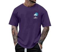 T-Shirts für Herren Oversized Tshirt Sommer Basic Tee Locker Casual Oberteil Sport Tops Freizeit Longshirt Kurzarm Sportshirt Streetwear Baumwolle T Shirt Große Kurzarmshirt
