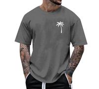 T-Shirts für Herren Sommer Shirt Kurzarm TshirCasual Muster Streetwear Freizeitshirt Baumwolle Wandershirt Jungen Sweatshirt Lässig Kleidung Vintage Bekleidung Mode Motiv Retro Laufshirt