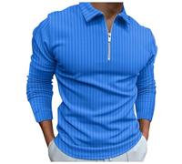 T-Shirts Herren Lässig Langarm Polohemd Business Poloshirt,Poloshirt Bügelfrei,Polo Shirt Retro,Arbeitskleidung Poloshirt,Poloshirt Langarm Herren Atmungsaktiv,Poloshirt Langarm