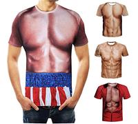 T Shirts Herren Rundhals Lustige Muskeldruck Shirts Kurzarm Tattoo Hippie T-Shirt Tailliert Schlanke Passform Muscle T Shirt Sport Tshirts Herren Oversized Tshirt Compression Shirt