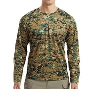 T-Shirts Herren Sommer Hemd Langarm Henley Shirt Leicht Atmungsaktiv Schnelltrocknend Tshirt Sonnenschutz UV-Schutz Tarnung T Shirt Fischerhemd Oberhemden Frühling Lässig Kleidung Basic Langarmshirt