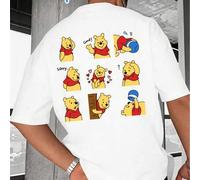 T-Shirts mit Disney-Cartoon-Print, Winnie Puuh-Motive, Herren-T-Shirts, lässige Alltagskleidung, Sommer-T-Shirts, stylisch und vielseitig, Unisex, Par