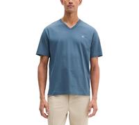 Marc O'Polo Herren T-Shirt, V-Neck - T-SHIRT SHORT SLEEVE, Regular Fit, Baumwolle Blau M