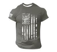 T Shirts Top Bluse Herren Mode Frühling Sommer Lässige Kurzarm O Hals Camouflage Bedruckte (XL,GY2-d)