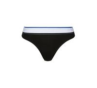 T-String HUGO BLUE "THONG BLUE", Damen, Gr. M, schwarz (schwarz 001), Jersey, Obermaterial: 93% Baumwolle, 7% Elasthan, körpernah, Unterhosen (78956706-M) schwarz 001