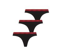 Hugo Damen Triplet Stripe Thong, Black5, XS EU