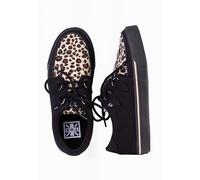 T.U.K. Herren VLK D Ring Creeper Sneaker BLK High-top, Schwarz Black Leopard Canvas Black Leopard Canvas, 41 EU