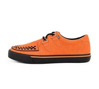 TUK Pointed Creeper Sneaker Orange Cow Suede Plateau Shoes - A9182 EU41