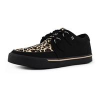 T.U.K. Herren VLK D Ring Creeper Sneaker BLK High-top, Schwarz Black Leopard Canvas Black Leopard Canvas, 41 EU