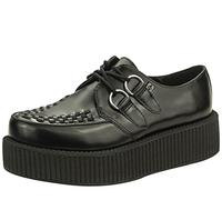 T.U.K. Leather Viva High Creeper - Herren & Damen Schuhe - Farbe Black Leather - Größe EU39