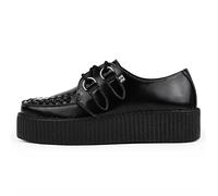 T.U.K. Leather Viva High Creeper - Herren & Damen Schuhe - Farbe Black Leather - Größe EU43