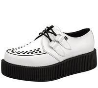 T.U.K. Leather Viva High Creeper - Herren & Damen Schuhe - Farbe White Leather - Größe EU37