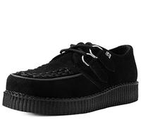 T.U.K. Leather Viva Low Creeper - Herren & Damen Schuhe - Farbe Black Suede - Größe EU40