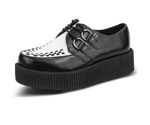 T.U.K. Mondo Sole Round Creeper V6804, Baskets Mode Mixte Adulte - Noir, 43 EU